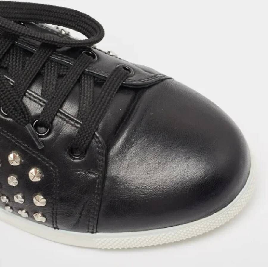 Alexander McQueen Pre-owned Leather sneakers Black Dames