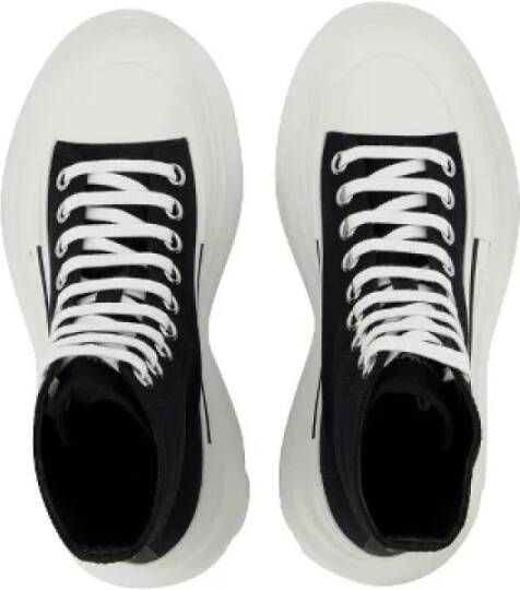 Alexander McQueen Pre-owned Leather sneakers Black Dames