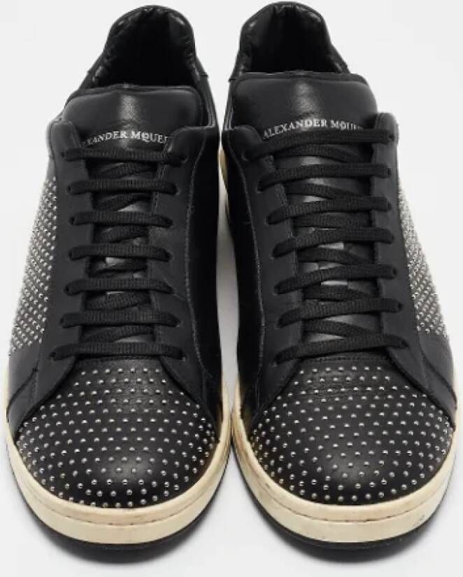 Alexander McQueen Pre-owned Leather sneakers Black Heren