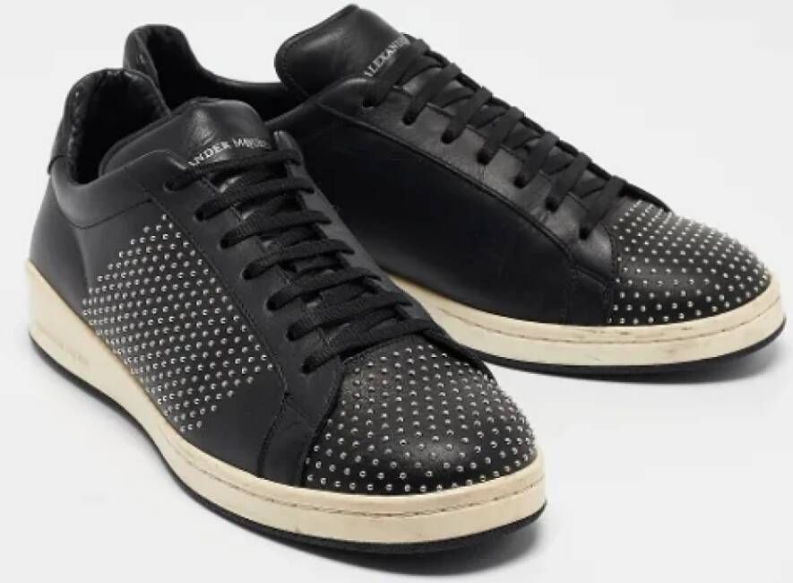 Alexander McQueen Pre-owned Leather sneakers Black Heren