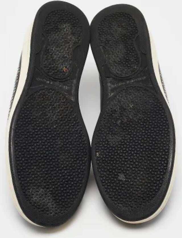 Alexander McQueen Pre-owned Leather sneakers Black Heren