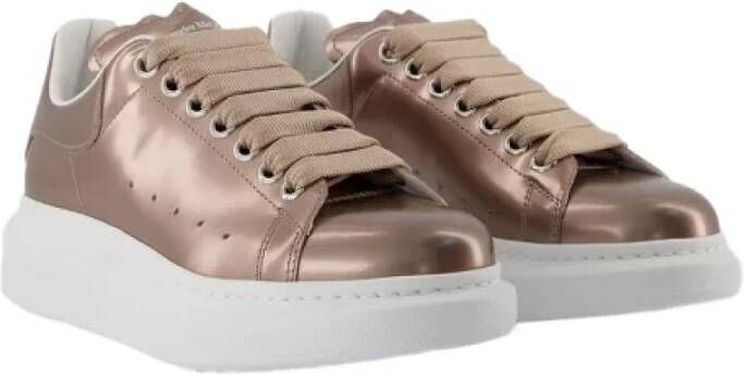 Alexander McQueen Pre-owned Leather sneakers Brown Dames