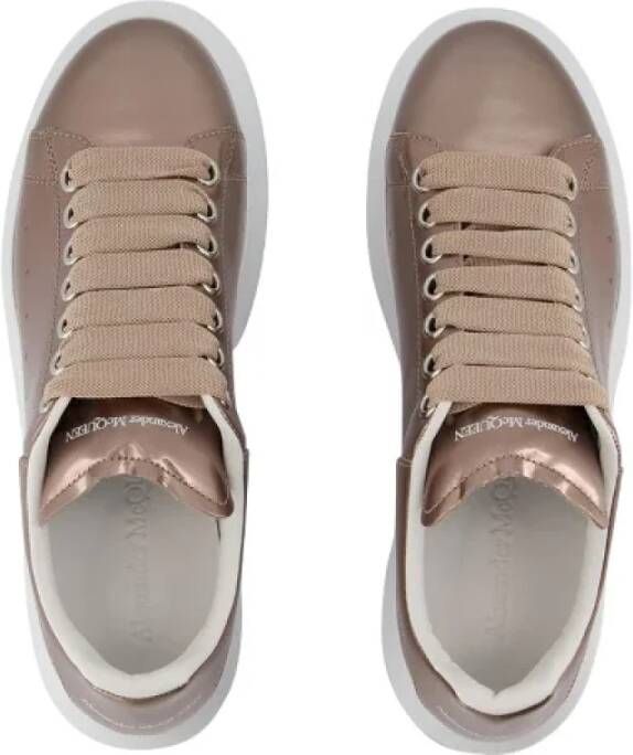 Alexander McQueen Pre-owned Leather sneakers Brown Dames