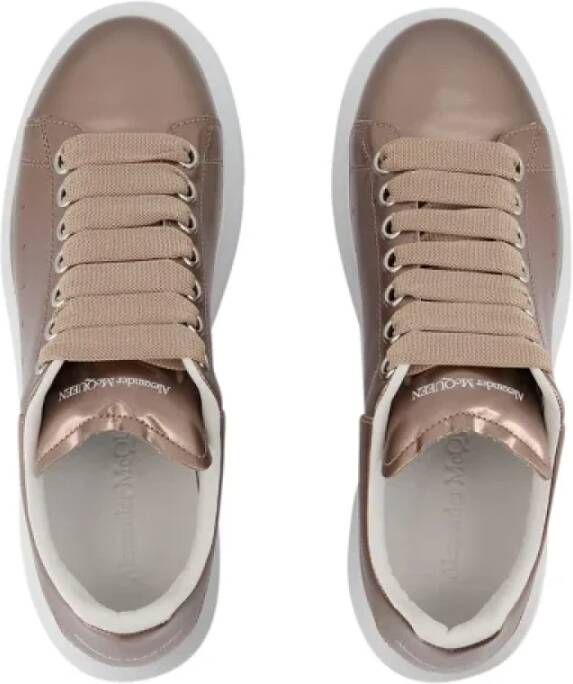 Alexander McQueen Pre-owned Leather sneakers Brown Dames