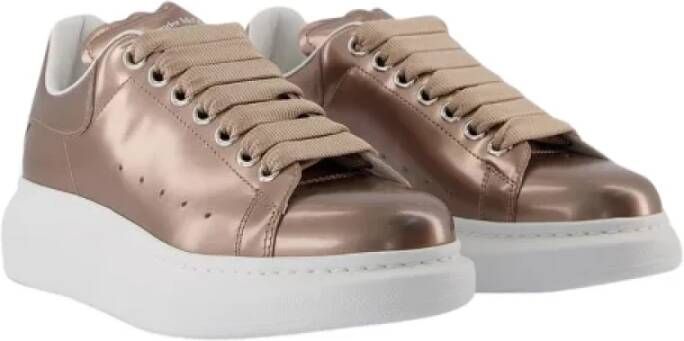 Alexander McQueen Pre-owned Leather sneakers Brown Dames