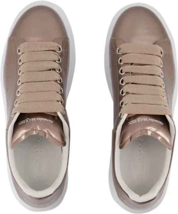 Alexander McQueen Pre-owned Leather sneakers Brown Dames