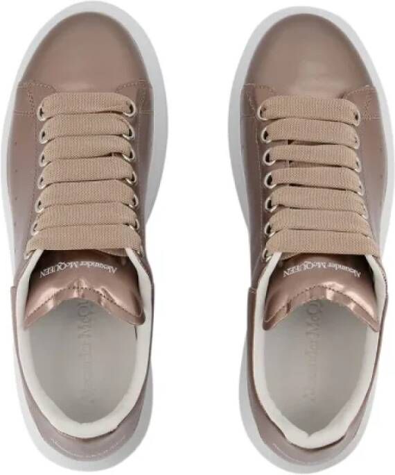 Alexander McQueen Pre-owned Leather sneakers Brown Dames