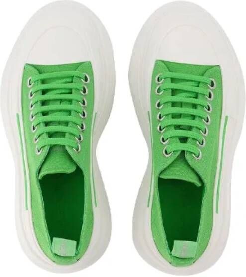 Alexander McQueen Pre-owned Leather sneakers Green Dames