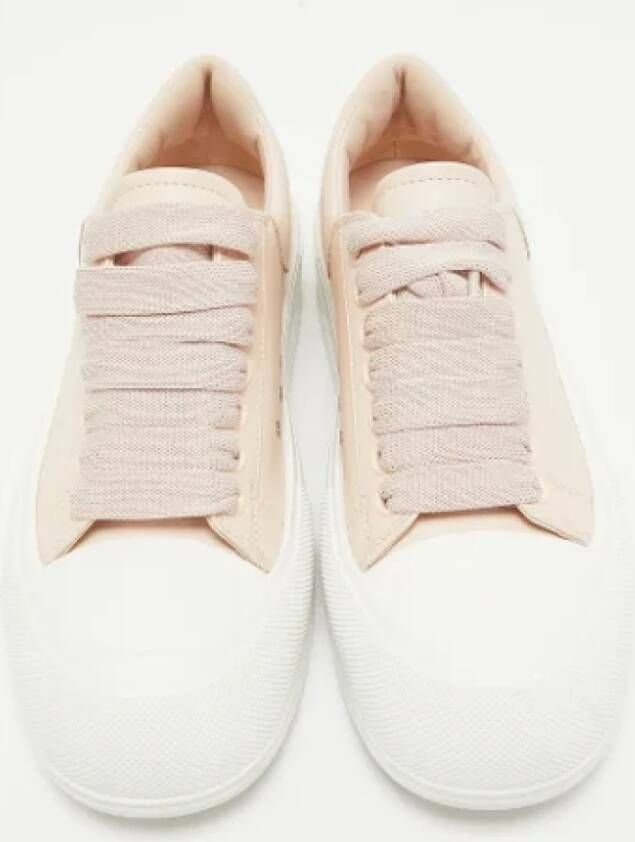 Alexander McQueen Pre-owned Leather sneakers Pink Dames