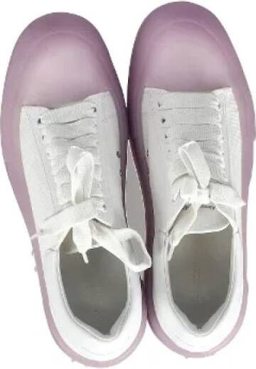 Alexander McQueen Pre-owned Leather sneakers White Dames