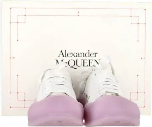 Alexander McQueen Pre-owned Leather sneakers White Dames