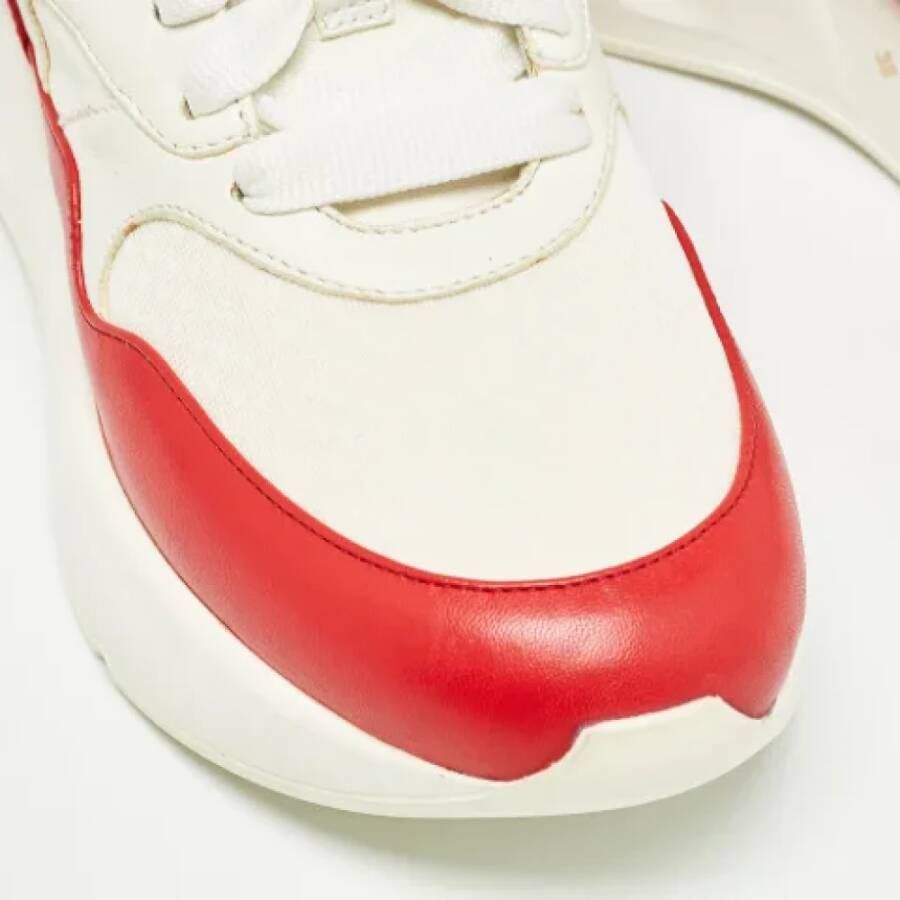 Alexander McQueen Pre-owned Leather sneakers White Dames