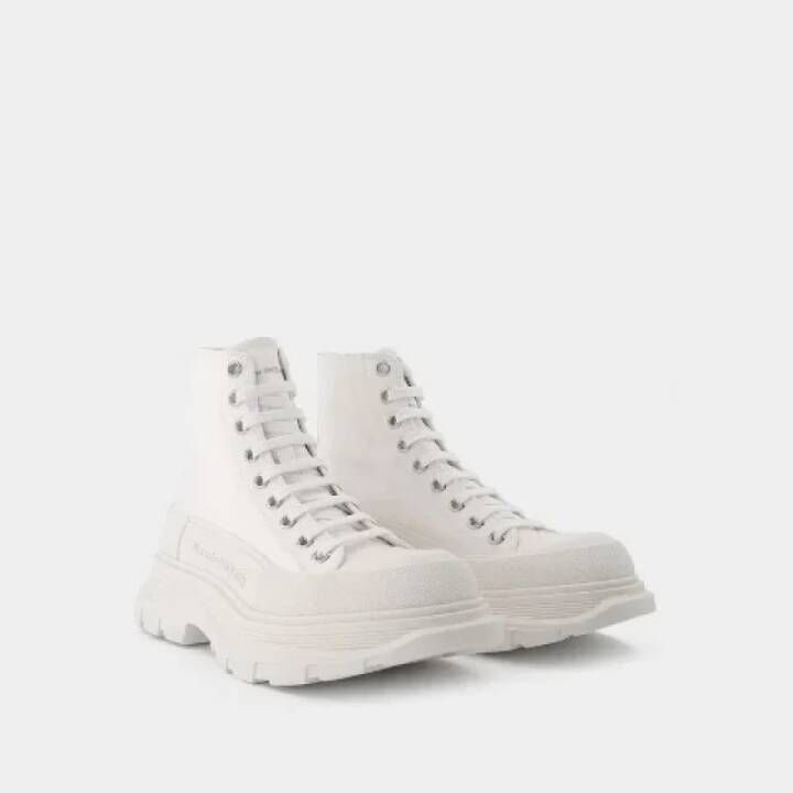 Alexander McQueen Pre-owned Leather sneakers White Dames