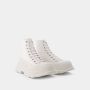 Alexander McQueen Pre-owned Leather sneakers White Dames - Thumbnail 3