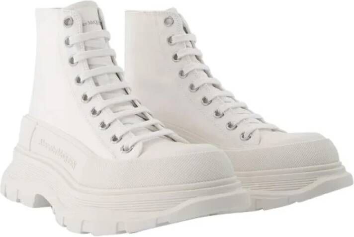 Alexander McQueen Pre-owned Leather sneakers White Dames