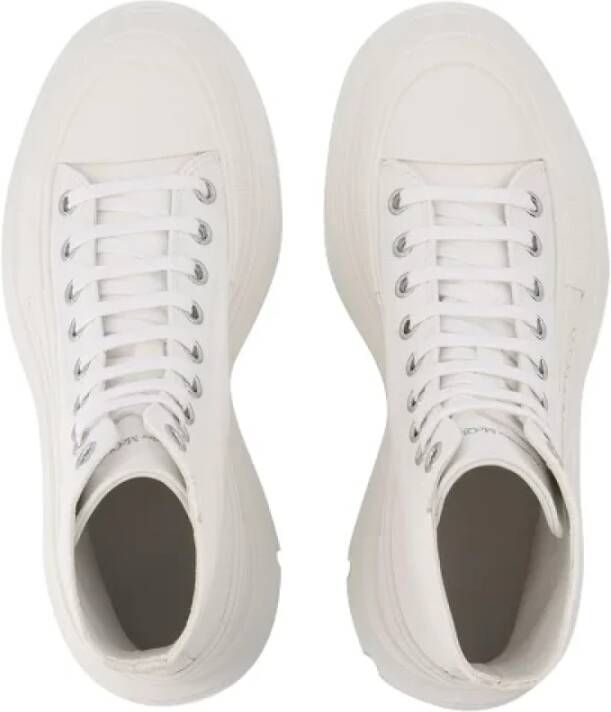 Alexander McQueen Pre-owned Leather sneakers White Dames