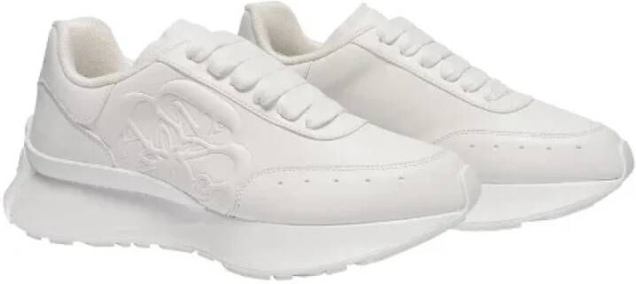 Alexander McQueen Pre-owned Leather sneakers White Dames