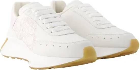 Alexander McQueen Pre-owned Leather sneakers White Dames