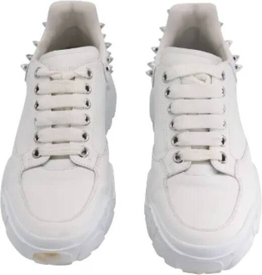 Alexander McQueen Pre-owned Leather sneakers White Dames