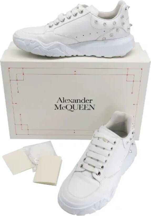 Alexander McQueen Pre-owned Leather sneakers White Dames