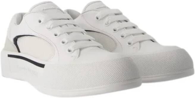 Alexander McQueen Pre-owned Leather sneakers White Heren