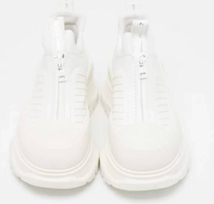 Alexander McQueen Pre-owned Leather sneakers White Heren