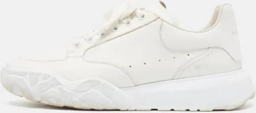 Alexander McQueen Pre-owned Leather sneakers White Heren