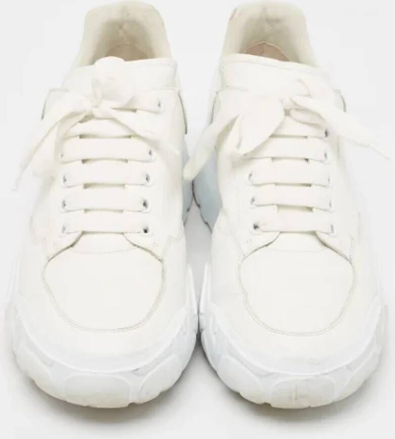 Alexander McQueen Pre-owned Leather sneakers White Heren