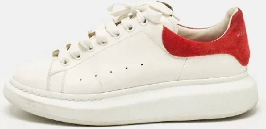 Alexander McQueen Pre-owned Leather sneakers White Heren