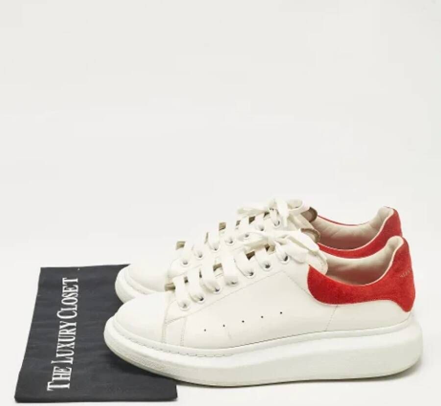 Alexander McQueen Pre-owned Leather sneakers White Heren