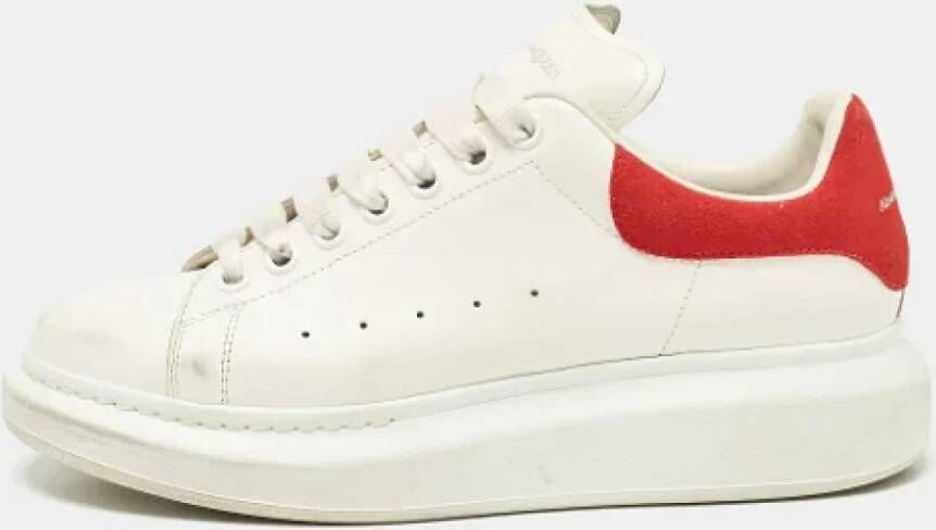 Alexander McQueen Pre-owned Leather sneakers White Heren