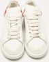 Alexander McQueen Pre-owned Leather sneakers White Heren - Thumbnail 3