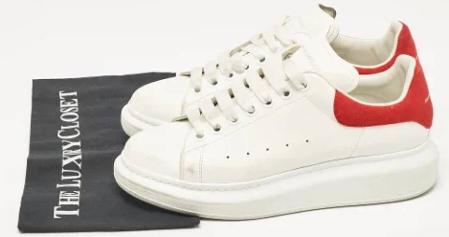 Alexander McQueen Pre-owned Leather sneakers White Heren