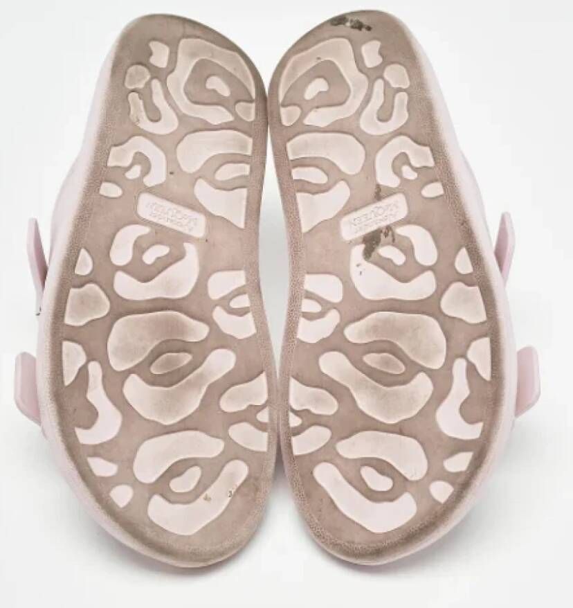 Alexander McQueen Pre-owned Rubber flats Pink Dames