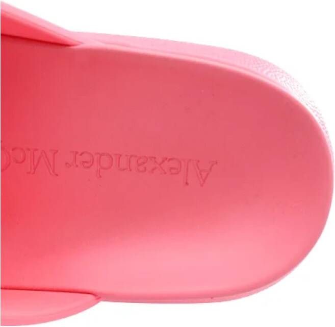 Alexander McQueen Pre-owned Rubber sandals Pink Dames