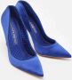 Alexander McQueen Pre-owned Satin heels Blue Dames - Thumbnail 4