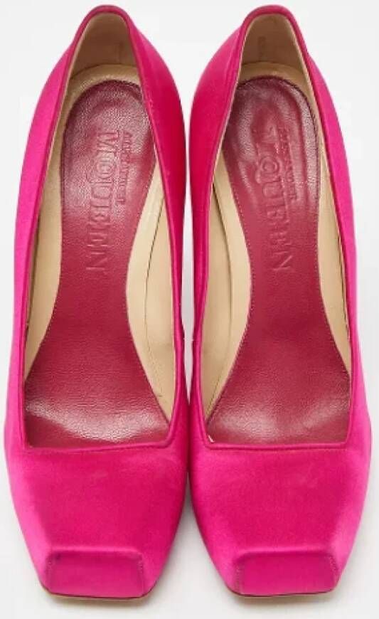 Alexander McQueen Pre-owned Satin heels Pink Dames