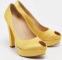 Alexander McQueen Pre-owned Satin heels Yellow Dames - Thumbnail 4