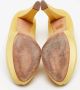 Alexander McQueen Pre-owned Satin heels Yellow Dames - Thumbnail 6