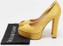 Alexander McQueen Pre-owned Satin heels Yellow Dames - Thumbnail 9