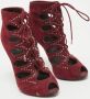 Alexander McQueen Pre-owned Suede boots Purple Dames - Thumbnail 3