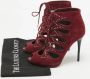 Alexander McQueen Pre-owned Suede boots Purple Dames - Thumbnail 8