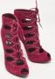 Alexander McQueen Pre-owned Suede boots Red Dames - Thumbnail 1