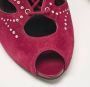 Alexander McQueen Pre-owned Suede boots Red Dames - Thumbnail 4