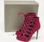 Alexander McQueen Pre-owned Suede boots Red Dames - Thumbnail 6