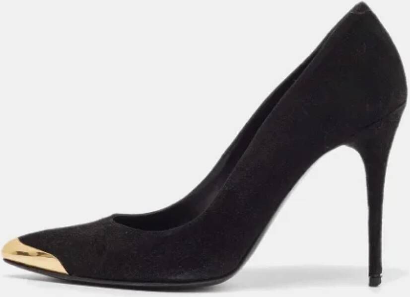 Alexander McQueen Pre-owned Suede heels Black Dames