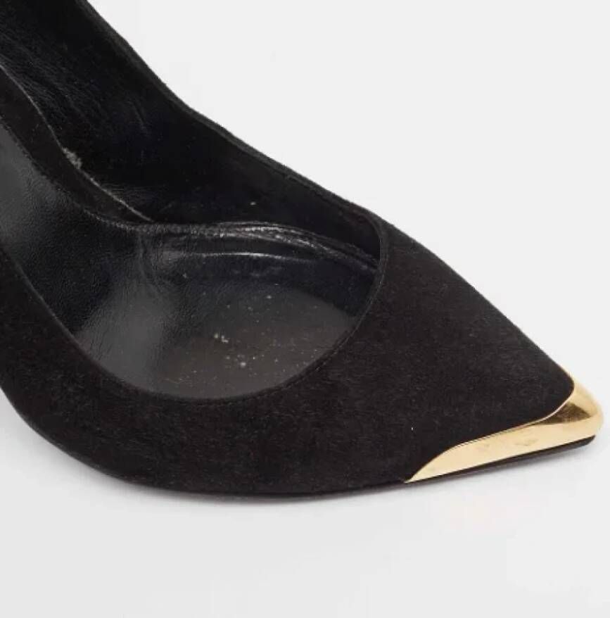 Alexander McQueen Pre-owned Suede heels Black Dames