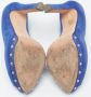 Alexander McQueen Pre-owned Suede heels Blue Dames - Thumbnail 6