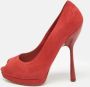 Alexander McQueen Pre-owned Suede heels Red Dames - Thumbnail 2