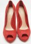 Alexander McQueen Pre-owned Suede heels Red Dames - Thumbnail 3